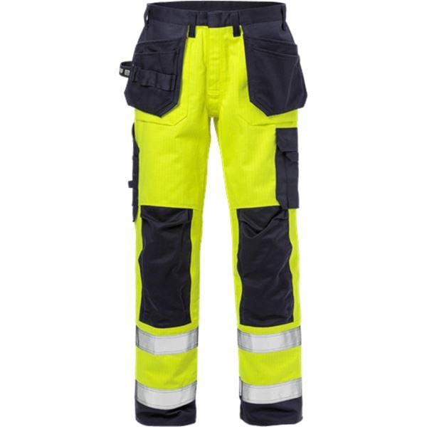 Fristads 2584 High Vis Yellow FR Work Trousers