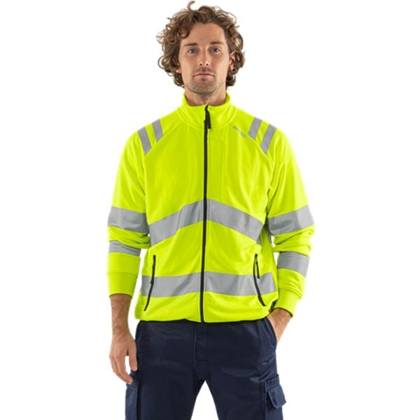 Fristads 7863 High Vis Sweatshirt Jacket