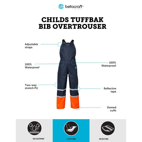 Betacraft 1917 Tuffbak Childs Bib Over Trousers