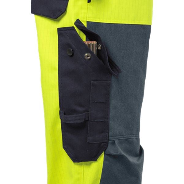 Fristads 2585 High Vis Yellow FR Work Trousers