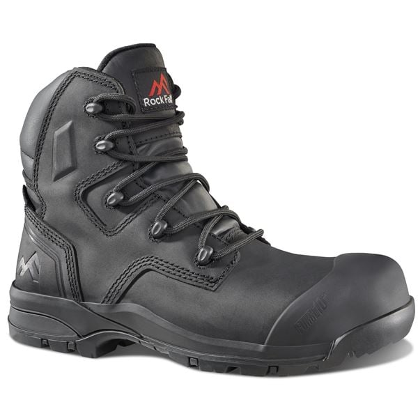Rock Fall RF725 Carbon Black Womens Safety Boots