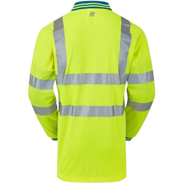 Pulsar P458-CRS High Vis Yellow Polo with Cut Resistant Sleeves