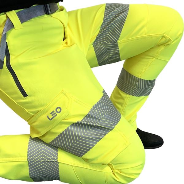 Leo WTL01 Starcross Womens Stretch High Vis Trouser