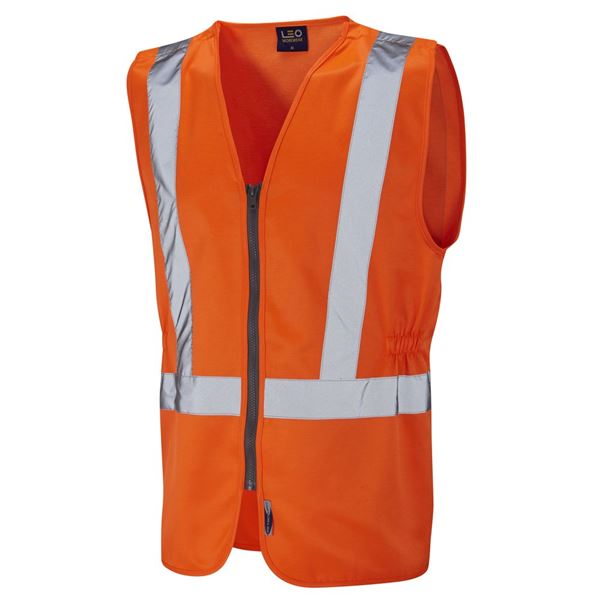 Leo W16 Copplestone High Vis Orange Tear Apart Vest