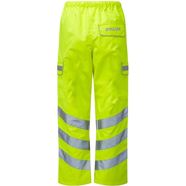 P206  Pulsar High Vis Yellow Waterproof Over Trouser