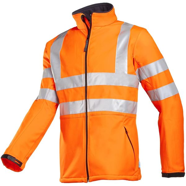Sioen Genova 9833 High Vis Orange Softshell Jacket