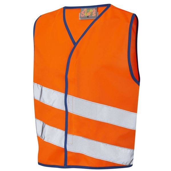 Leo CW01 Neonstars Childrens High Vis Vest
