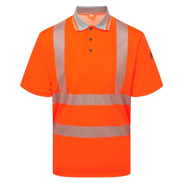 Pulsar Life LFE924 High Vis Orange Polo Shirt