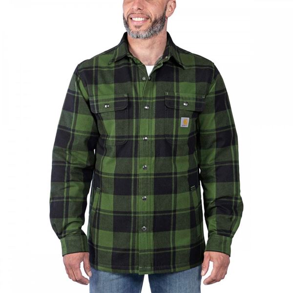Carhartt Sherpa Lined Flannel Shirt Jacket