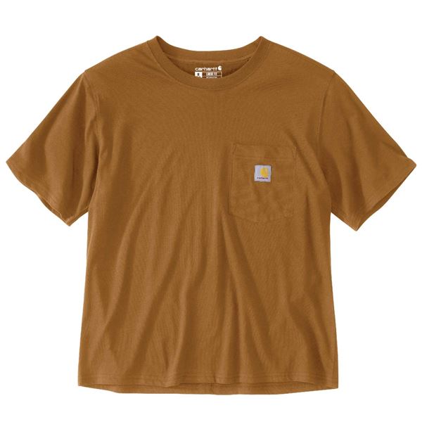 Carhartt Womens Cotton Tencel Blend Loose Fit Pocket T-shirt