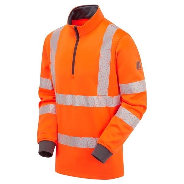 Pulsar RCT805 React Quarter Zip High Vis Orange Sweatshirt 