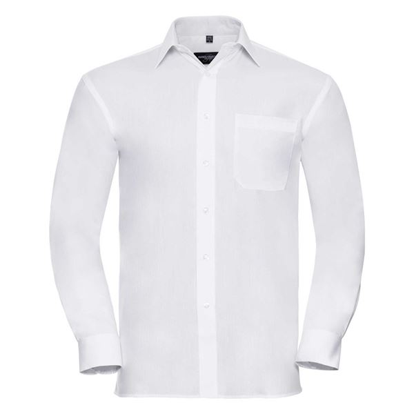 Russell 936M long sleeve 100% cotton shirt
