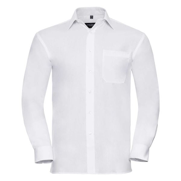 Russell 936M long sleeve 100% cotton shirt