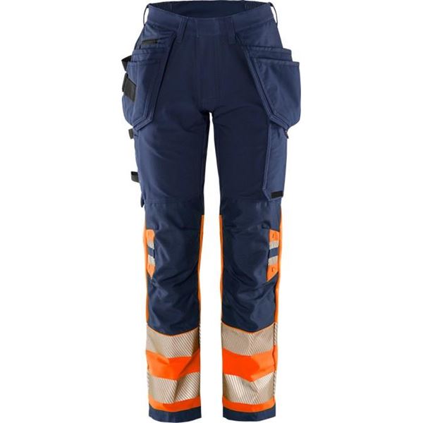 Fristads 2663 Womens High-vis Green Craftsman Stretch Trousers