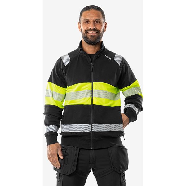 Fristads 7531 High Vis Stretch Sweatshirt Jacket
