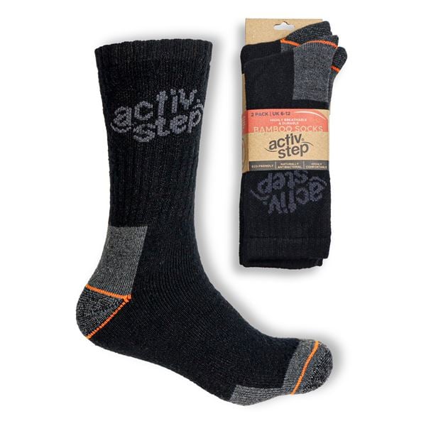 Rock Fall Activ-Step Bamboo 2 pack Socks