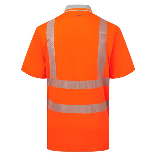 Pulsar Life LFE924 High Vis Orange Polo Shirt