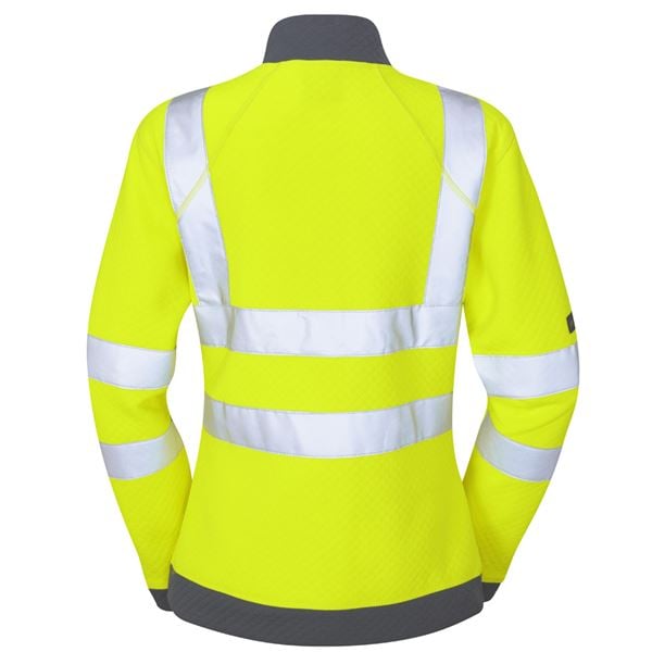 Leo Elberry Womens Quarter Zip High Vis Sweatshirt