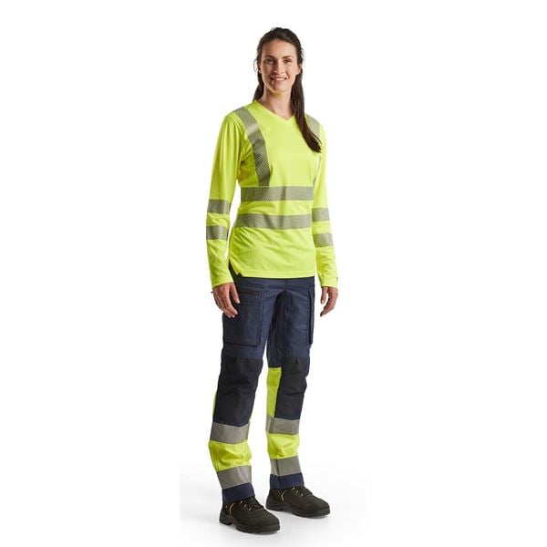 Blaklader 3485 Womens High Vis Long Sleeve T-Shirt