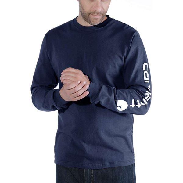Carhartt Relaxed Fit Long Sleeve Logo T-shirt
