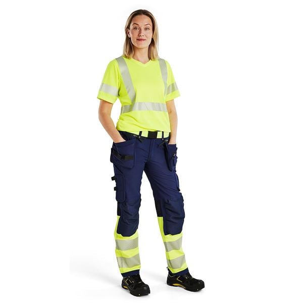 Blaklader 7193 Womens Hi-Vis Stretch Trousers