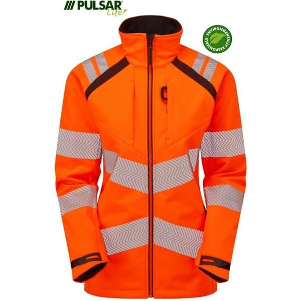 Pulsar Life LFE916 High Vis Orange Soft Shell Jacket
