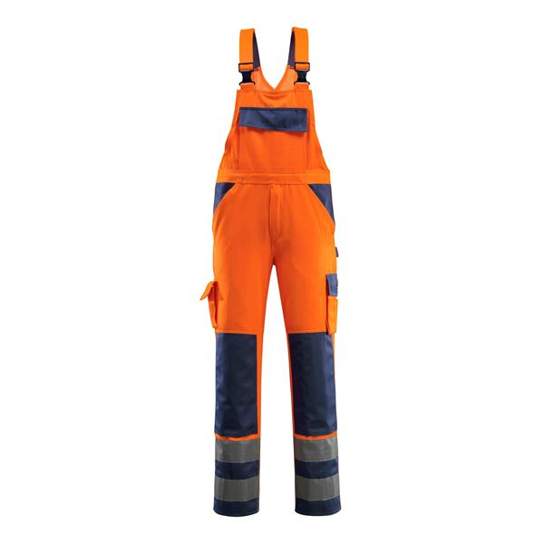 Mascot 07169 Hi-Vis Orange Bib & Brace Overalls