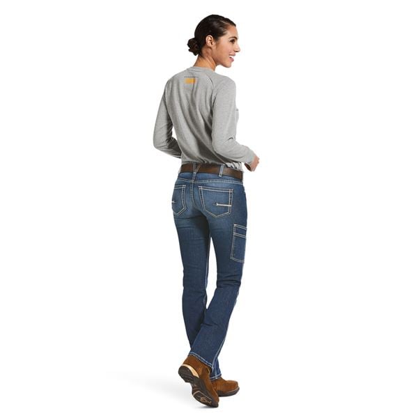Ariat Womens Rebar DuraStretch Riveter Straight Leg Jean