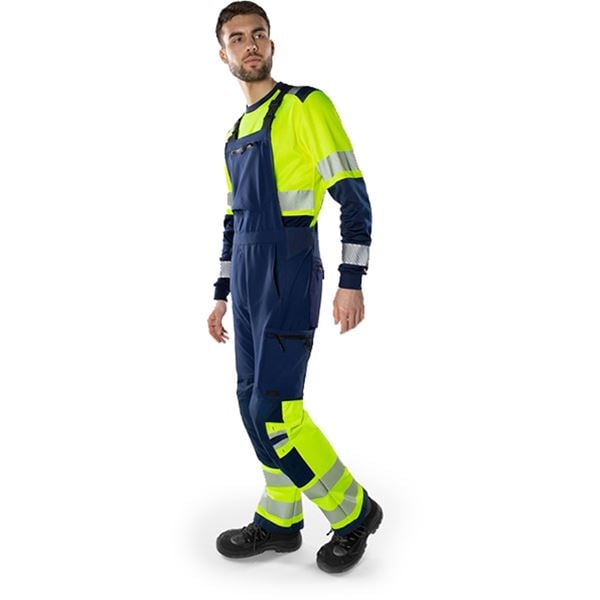 Fristads 1032 High-vis Stretch Bib and Brace Overalls