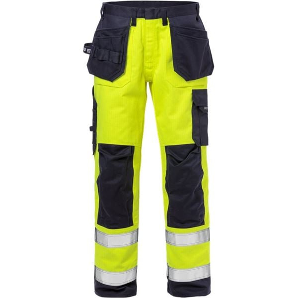 Fristads 2584 High Vis Yellow FR Work Trousers