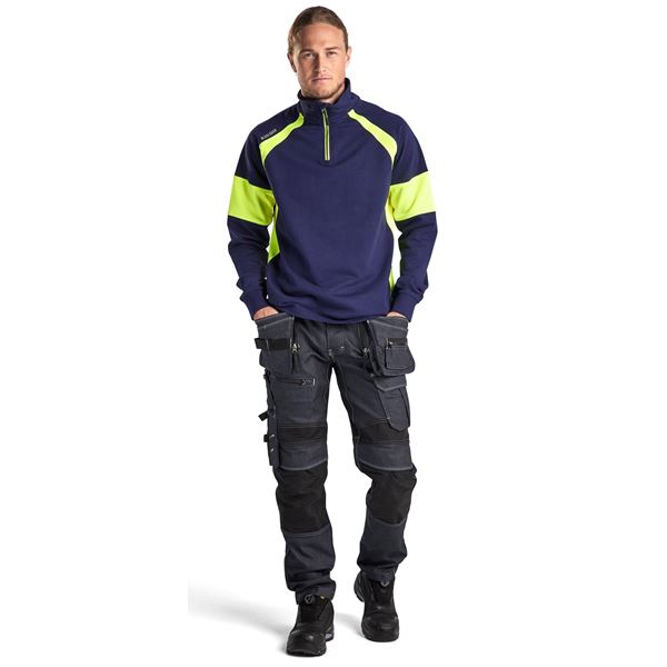 Blaklader 3550 Sweatshirt With Hi-Vis Panels
