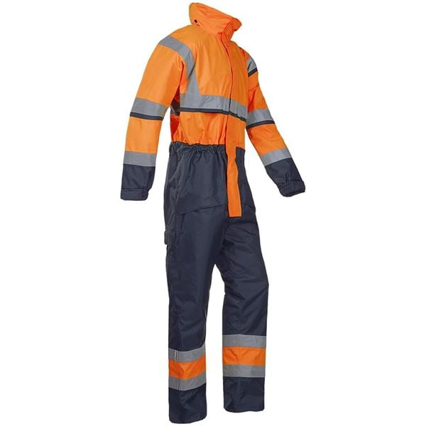 Sioen 440 Cabin Waterproof Thermal Orange High Vis Overalls