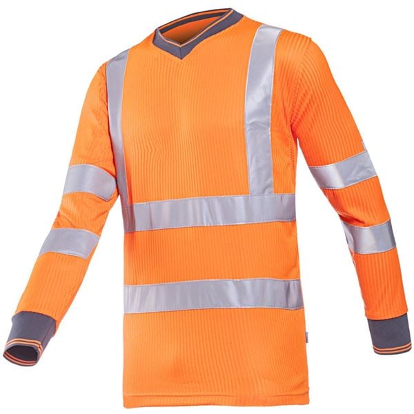 Sioen 3890 Bresso High Vis Orange Long Sleeved T-Shirt