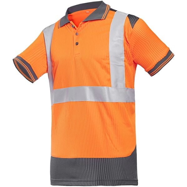 Sioen 3887 Piras Orange High Vis Polo Shirt