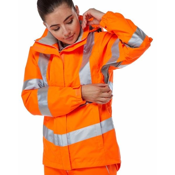 Pulsar PR705 Ladies High Vis Orange Jacket