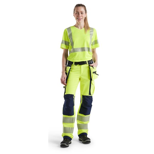 Blaklader 7197 Womens Hi-vis Stretch Trousers