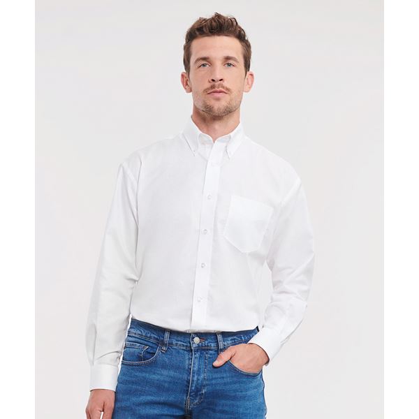 Russell 932M long sleeve Oxford shirt