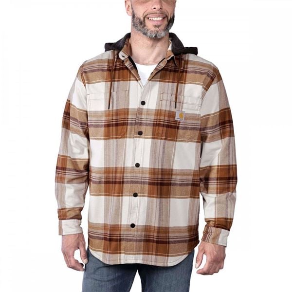 Carhartt Sherpa Lined Hooded Relaxed Fit Shirt Jacket