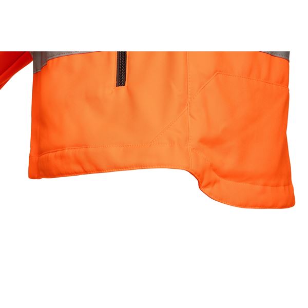 Sioen Alphen 498 High Vis Soft Shell Jacket with detachable sleeves