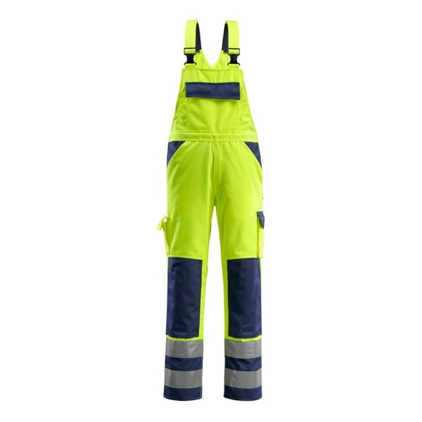 Mascot 07169 Hi-Vis Yellow Bib & Brace Overalls