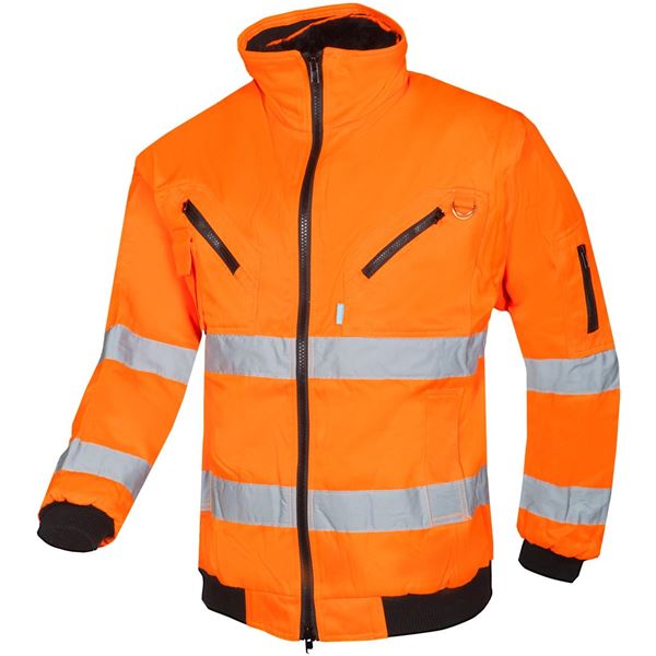 Sioen Sparrow High Vis Bomber Jacket with Detachable Sleeves