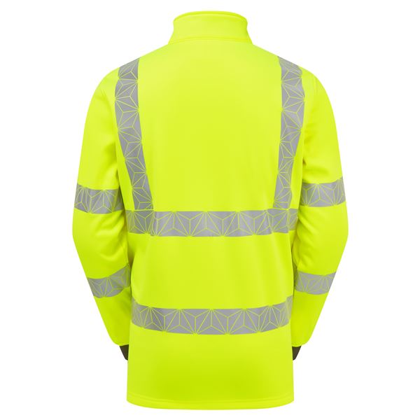 Pulsar RCT804 React Quarter Zip High Vis Yellow Sweatshirt
