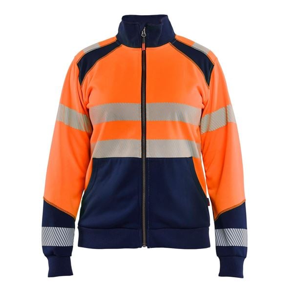 Blaklader 3508 Womens Hi-Vis Zipped Sweatshirt