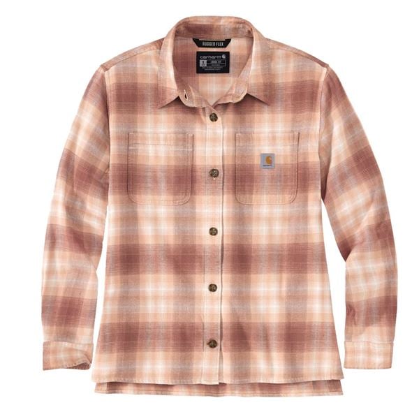 Carhartt 105574 Womens Loose Fit Plaid Flannel Shirt