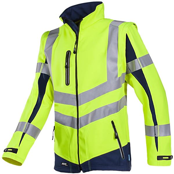 Sioen Malden 724 High Vis Yellow Soft Shell Jacket