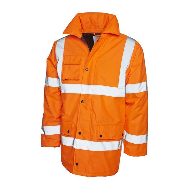 UC803 High Vis Orange Parker Jacket
