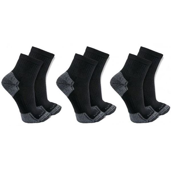 Carhartt SQ6103 Cotton Blend Quarter Sock Sock 3 Pack