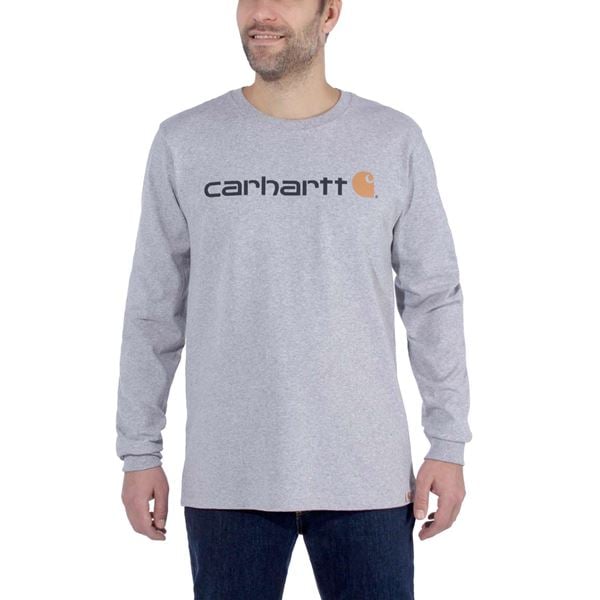 Carhartt Logo Relaxed Fit Long Sleeve T-shirt