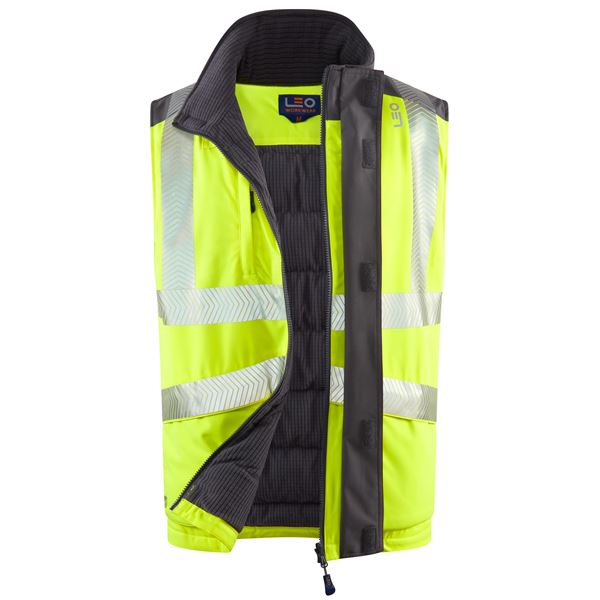 Leo BW02 Halsinger High Vis Bodywarmer