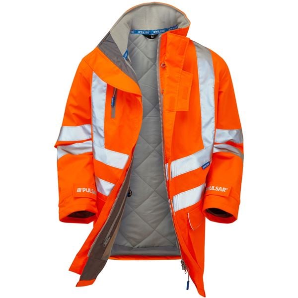 Pulsarail PR502 High Vis Lined Storm Coat